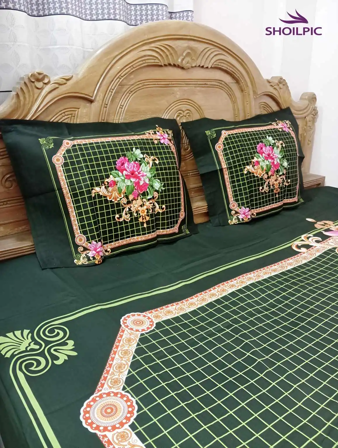 Luxury Panel Bed sheet (4 pcs) - Image 5